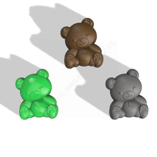 Teddy bear STL FILE for vacuum forming and 3D printing 2 | Inspire Uplift