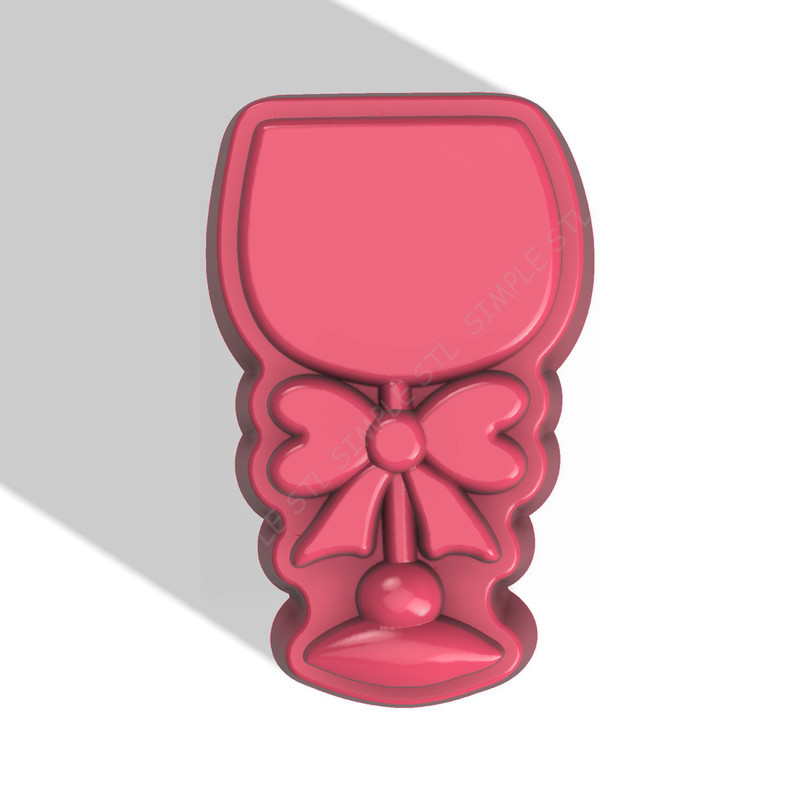 Wine Glass STL FILE For Vacuum Forming And 3D Printing 0