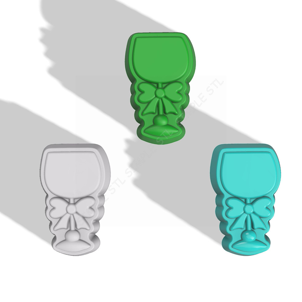 Wine Glass STL FILE For Vacuum Forming And 3D Printing 2