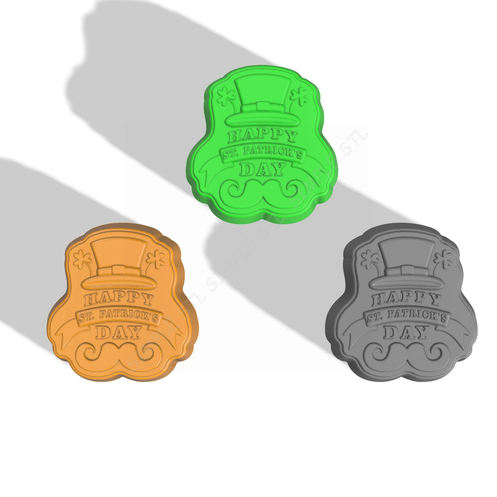 Happy ST Patrick S Day STL FILE For Vacuum Forming And 3D Printing 2