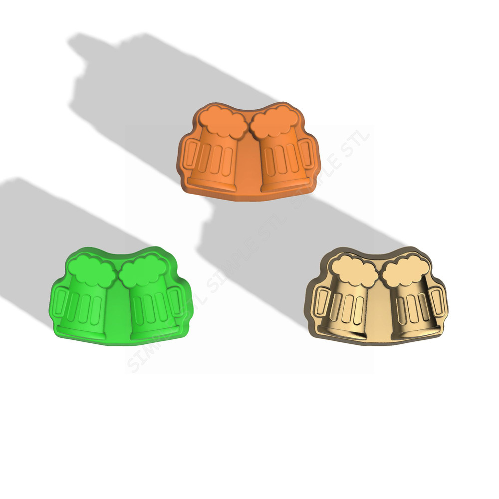 Mugs With Ale STL FILE For Vacuum Forming And 3D Printing 2