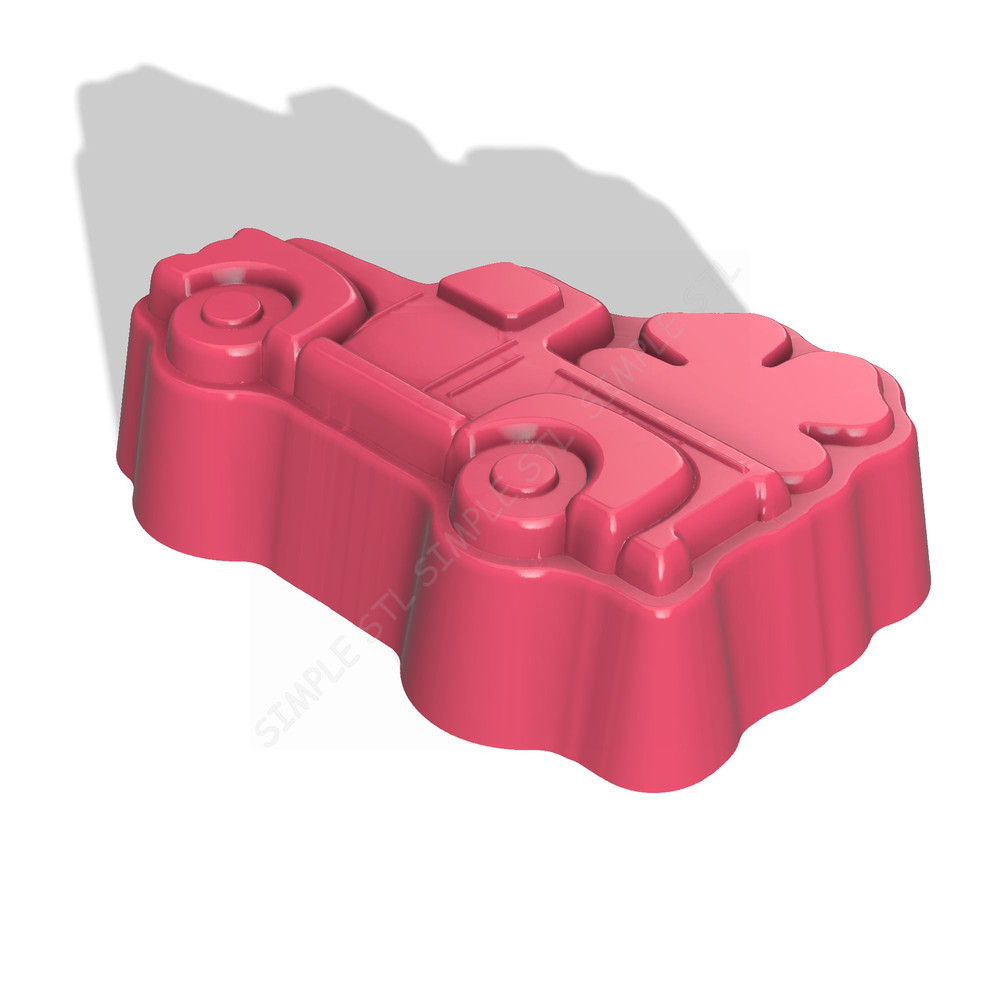 Old Truck With Clover STL FILE For Vacuum Forming And 3D Printing 1