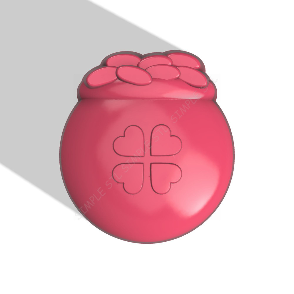 Pot Of Gold STL FILE For Vacuum Forming And 3D Printing 0