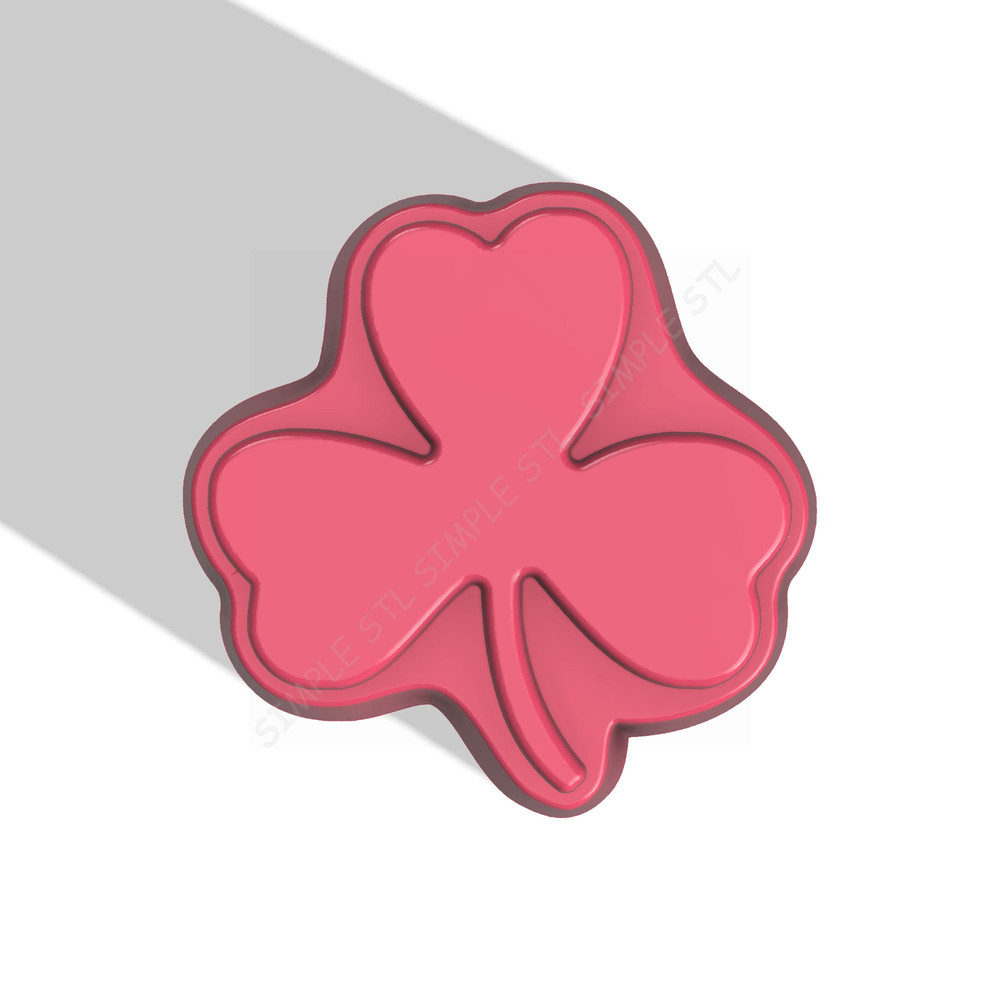 Shamrock Clover STL FILE For Vacuum Forming And 3D Printing 0