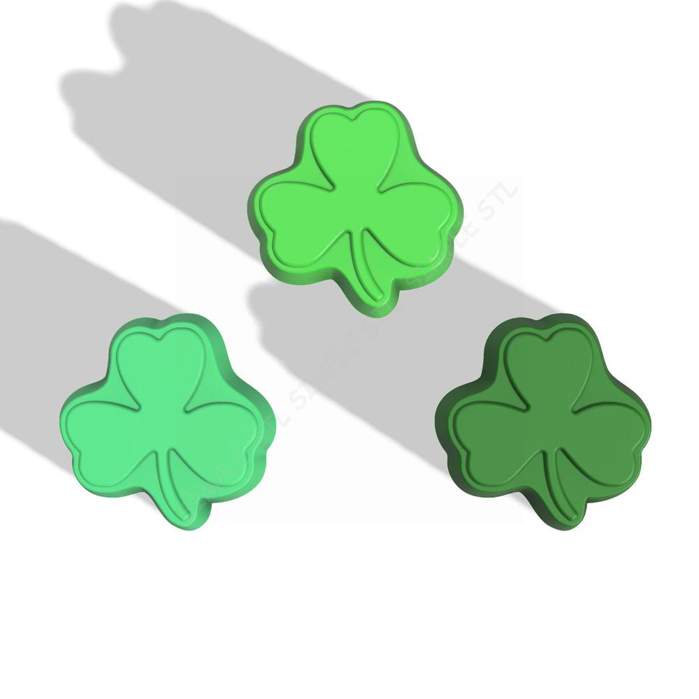Shamrock Clover STL FILE For Vacuum Forming And 3D Printing 2