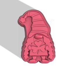 st. patrick gnome stl file for vacuum forming and 3d printing 2