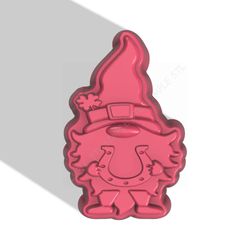 st patrick gnome stl file for vacuum forming and 3d printing 3