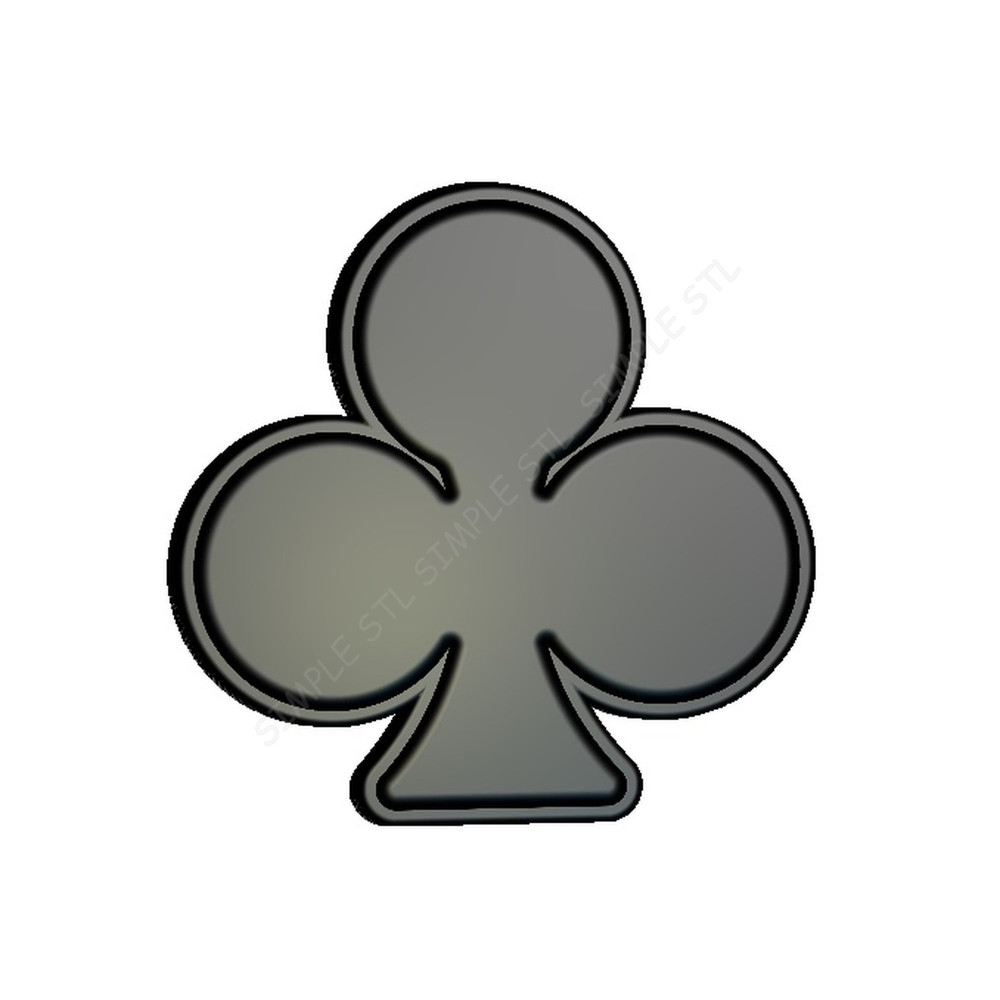 Card Suits Stl FILE For Vacuum Forming And 3D Printing 1