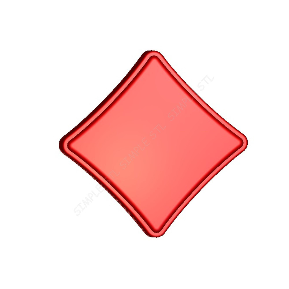 Card Suits Stl FILE For Vacuum Forming And 3D Printing 3