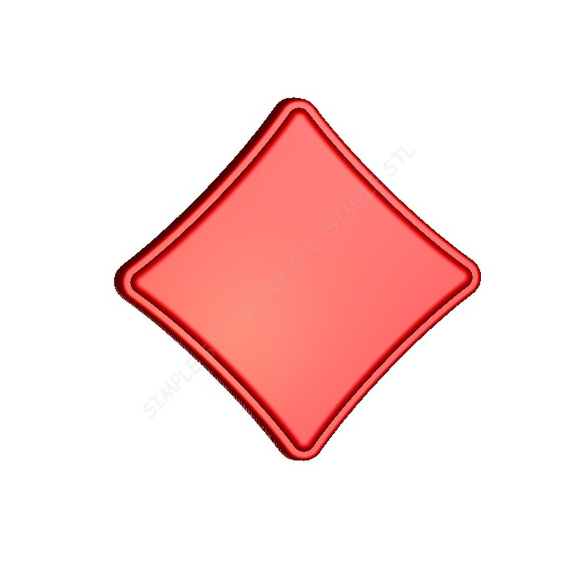 Card Suits Stl FILE For Vacuum Forming And 3D Printing 3