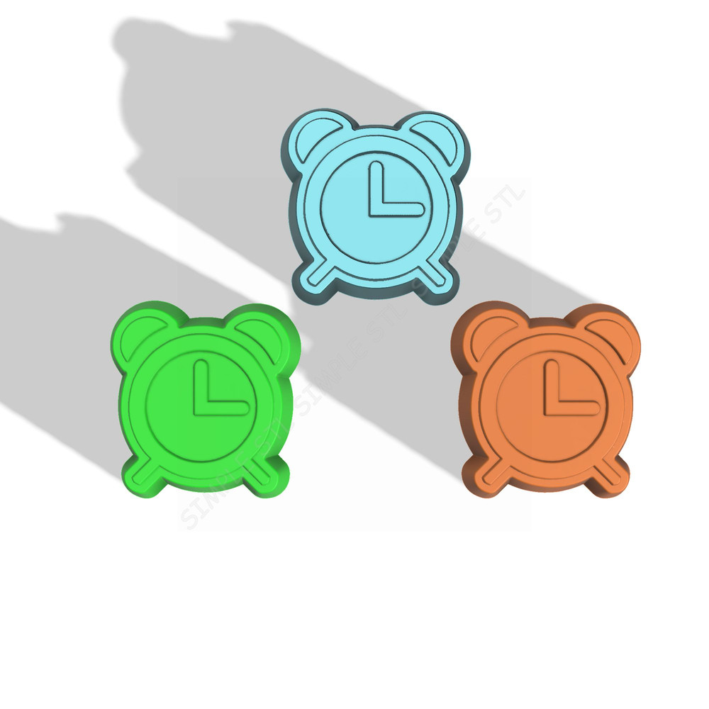Clock Stl FILE For Vacuum Forming And 3D Printing 2