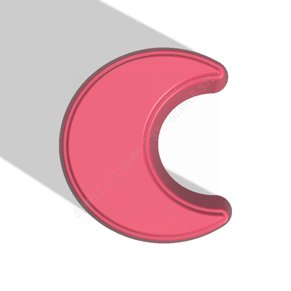 Crescent Stl FILE For Vacuum Forming And 3D Printing 0