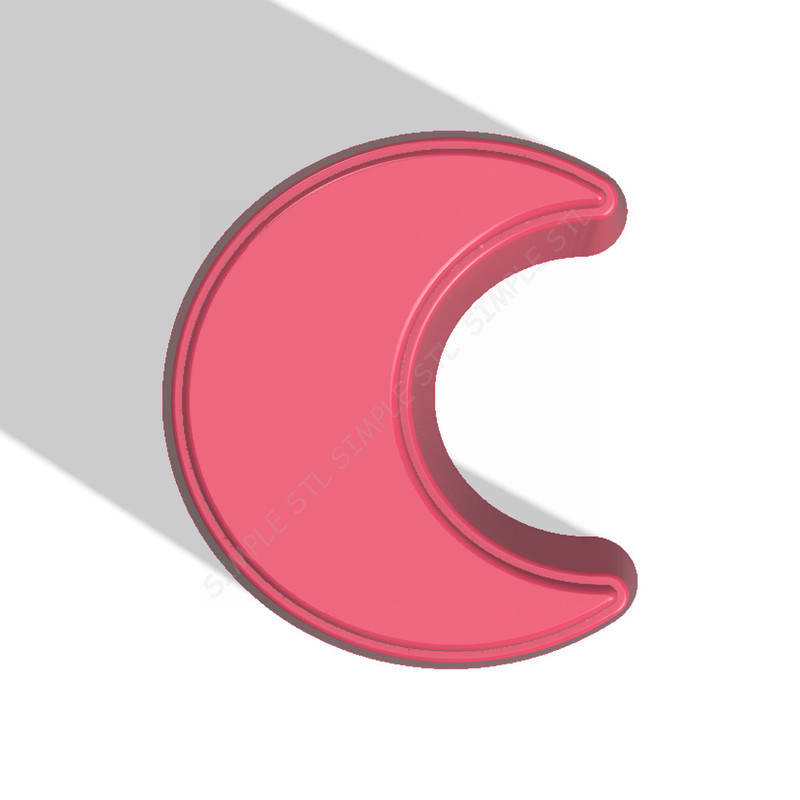 Crescent Stl FILE For Vacuum Forming And 3D Printing 0