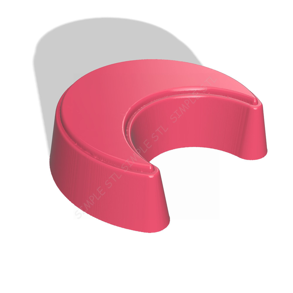 Crescent Stl FILE For Vacuum Forming And 3D Printing 1