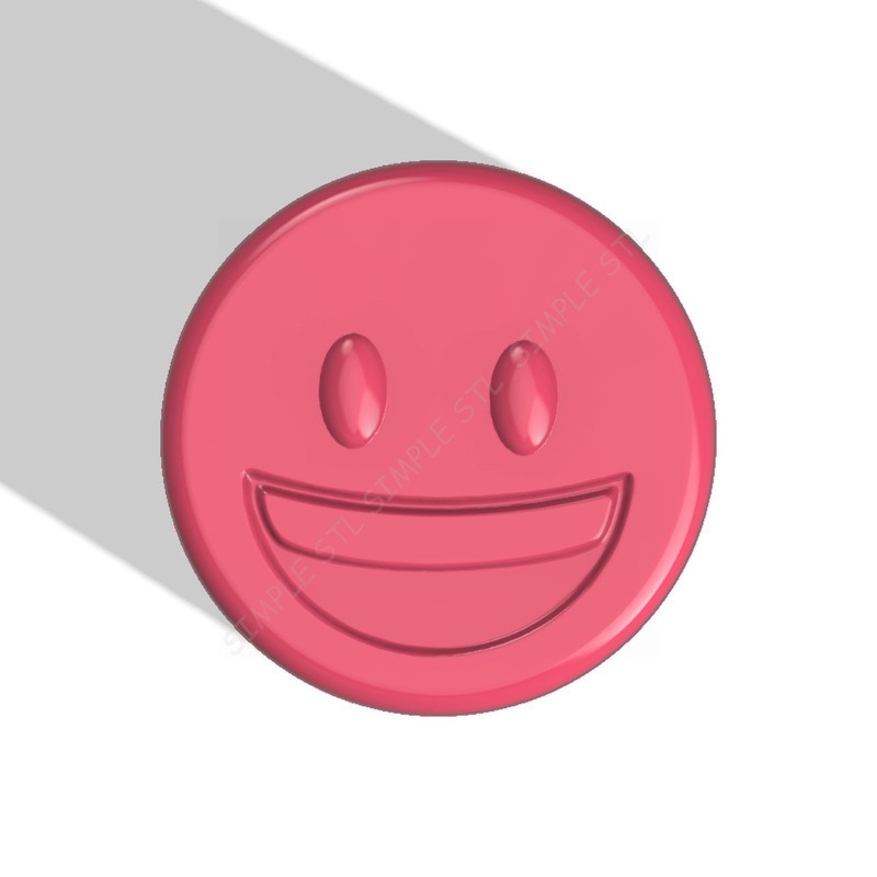 Emoji Smile Stl FILE For Vacuum Forming And 3D Printing 0