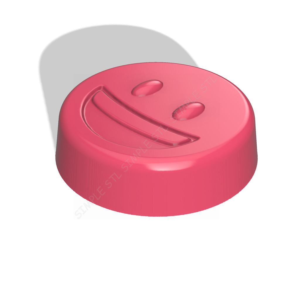 Emoji Smile Stl FILE For Vacuum Forming And 3D Printing 1