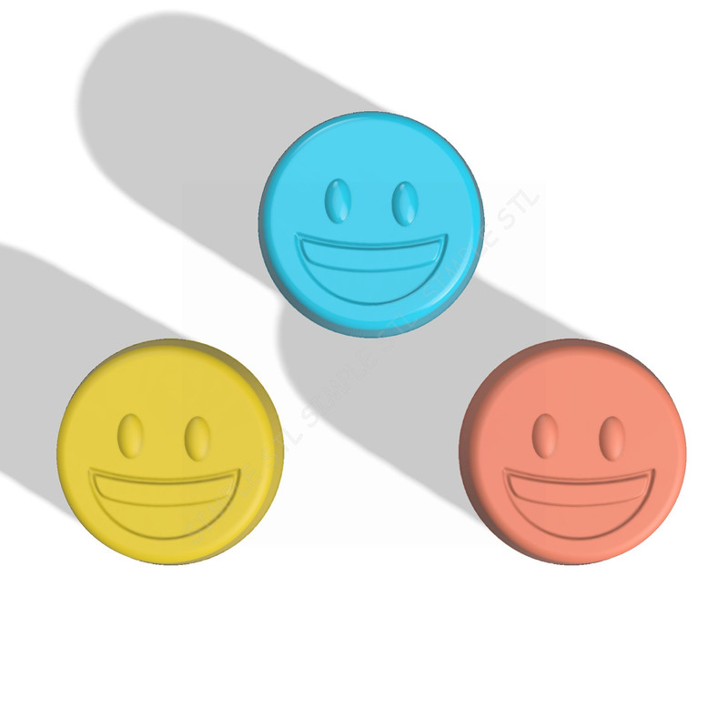 Emoji Smile Stl FILE For Vacuum Forming And 3D Printing 2