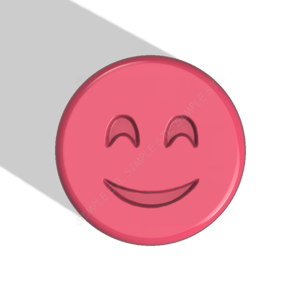 Emoji Cute Stl FILE For Vacuum Forming And 3D Printing 0