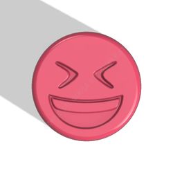 emoji lol stl file for vacuum forming and 3d printing