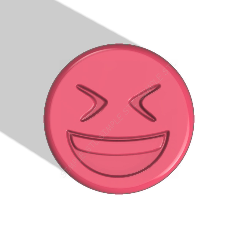 Emoji LOL Stl FILE For Vacuum Forming And 3D Printing 0