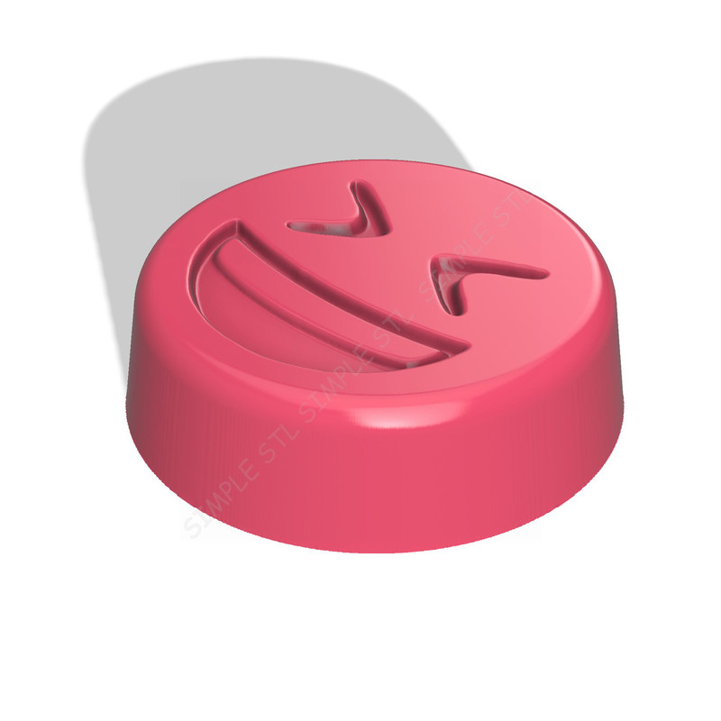 Emoji LOL Stl FILE For Vacuum Forming And 3D Printing 1