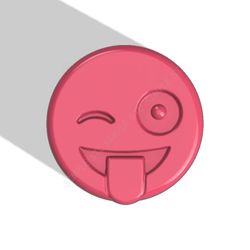 emoji silly joke stl file for vacuum forming and 3d printing