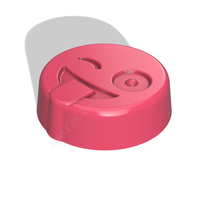 Emoji Silly Joke Stl FILE For Vacuum Forming And 3D Printing 1