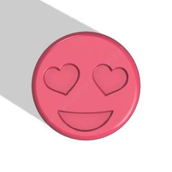 emoji love stl file for vacuum forming and 3d printing