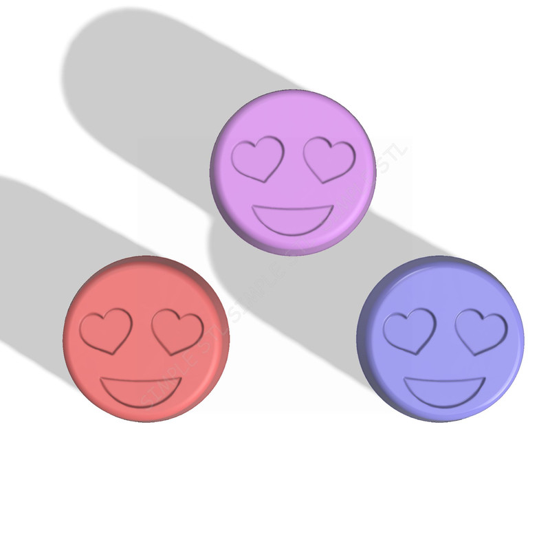 Emoji Love Stl FILE For Vacuum Forming And 3D Printing 2