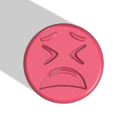 emoji exhausted stl file for vacuum forming and 3d printing