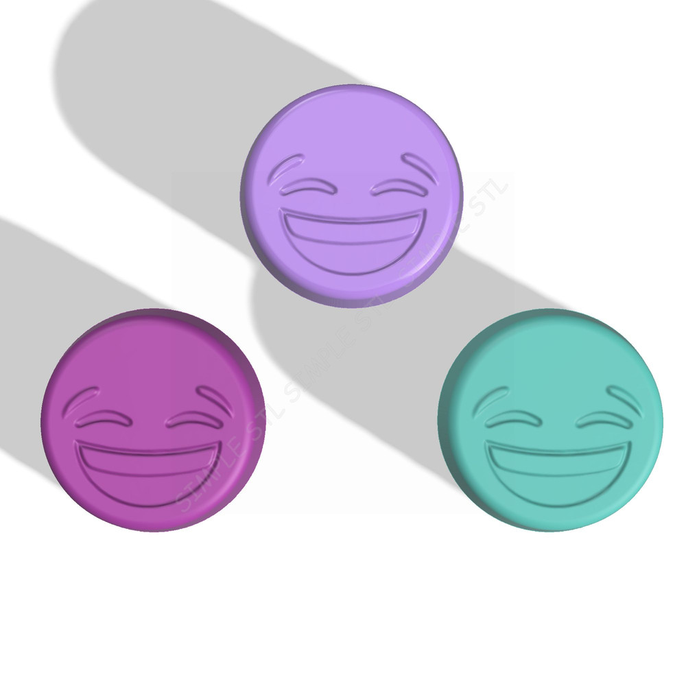 Emoji Joy Stl FILE For Vacuum Forming And 3D Printing 2