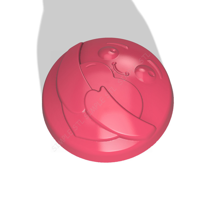Emoji Hugging The Heart Stl FILE For Vacuum Forming And 3D Printing 1