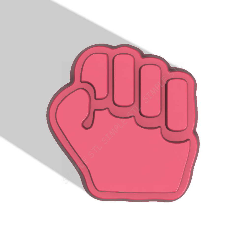 Fist Stl FILE For Vacuum Forming And 3D Printing 0