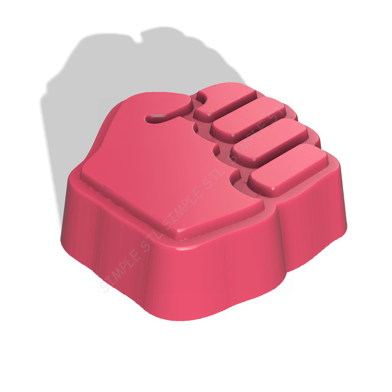 Fist Stl FILE For Vacuum Forming And 3D Printing 1