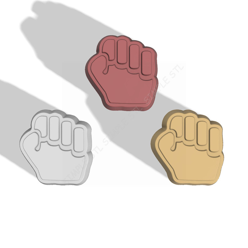 Fist Stl FILE For Vacuum Forming And 3D Printing 2