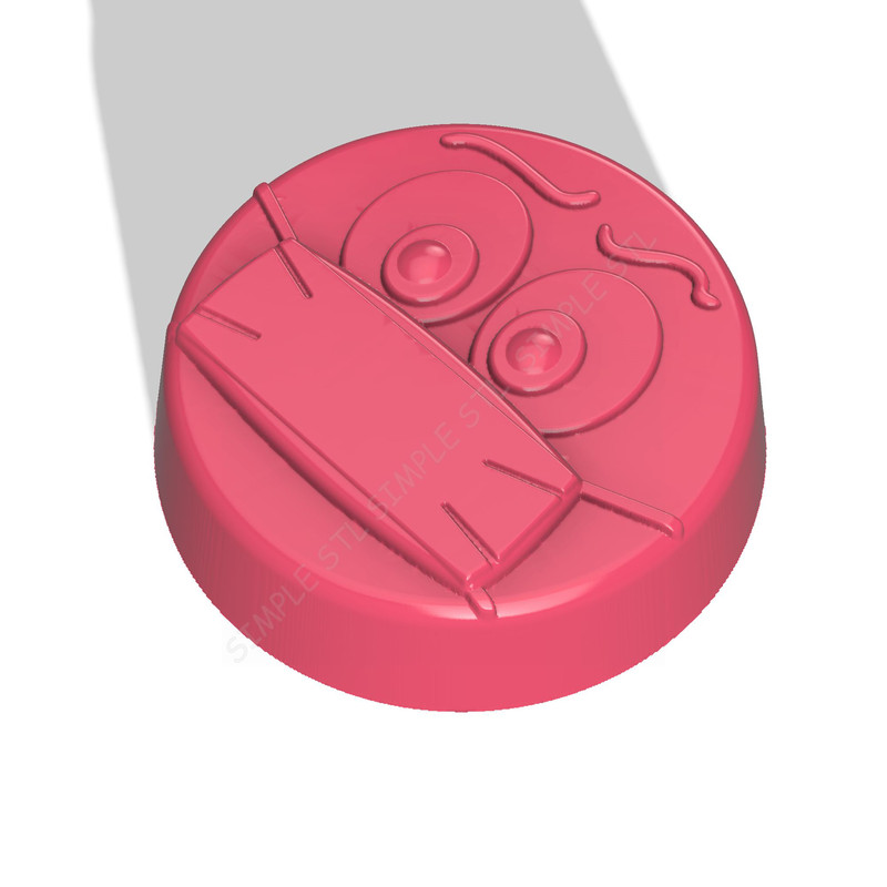 Medical Mask Emoji Stl FILE For Vacuum Forming And 3D Printing 1