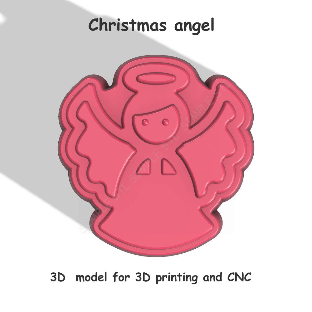 CHRISTMAS ANGEL STL FILE For Vacuum Forming And 3D Printing 0