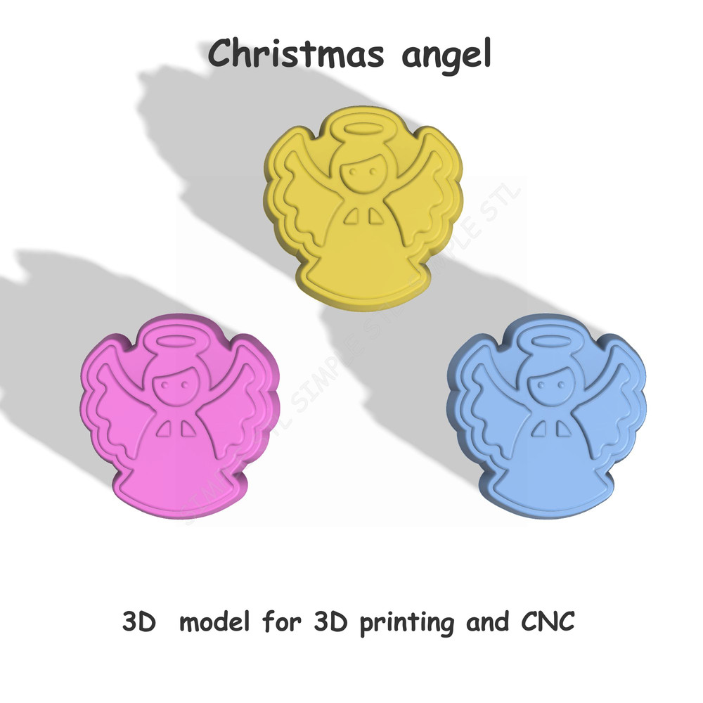 CHRISTMAS ANGEL STL FILE For Vacuum Forming And 3D Printing 2