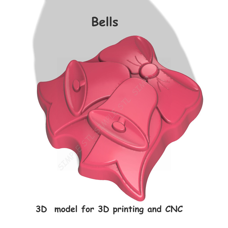 Bells Stl FILE For Vacuum Forming And 3D Print 1