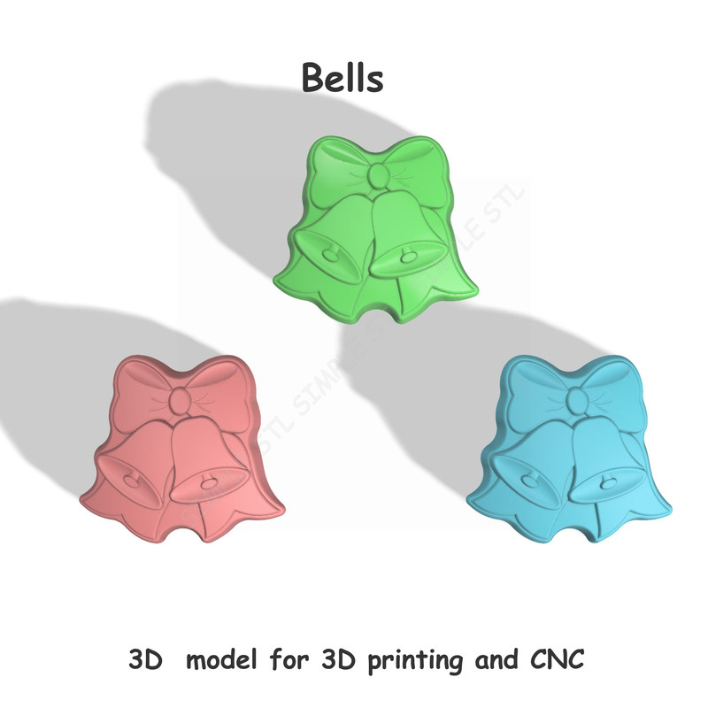 Bells Stl FILE For Vacuum Forming And 3D Print 2