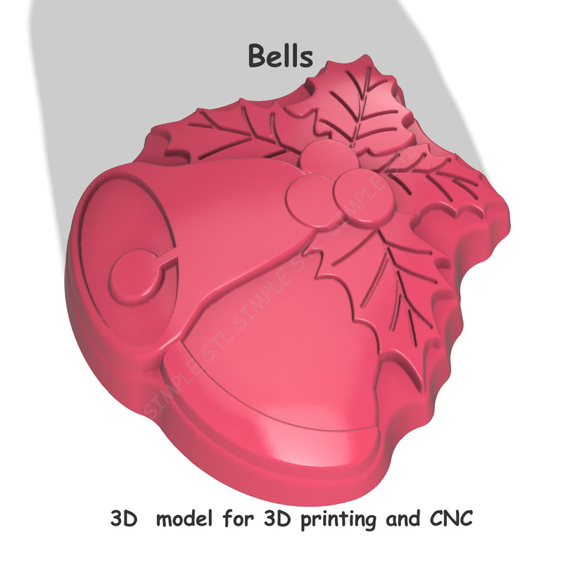 Bells Stl FILE For Vacuum Forming And 3D Printing 1