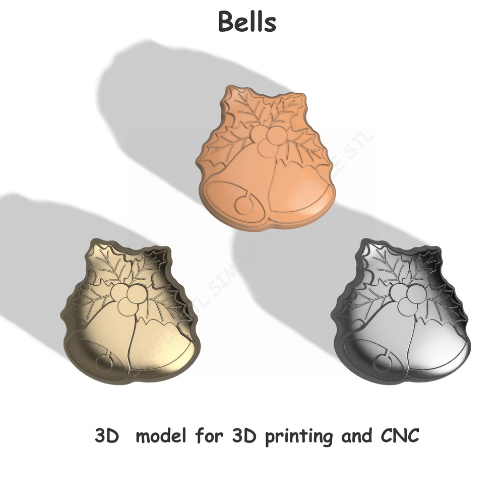 Bells Stl FILE For Vacuum Forming And 3D Printing 2