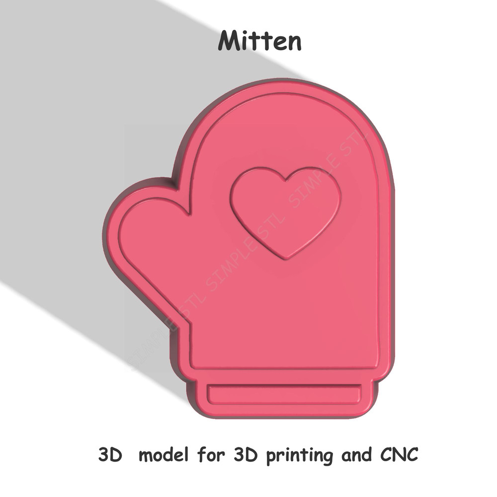 Mitten Stl FILE For Vacuum Forming And 3D Printing 2 0