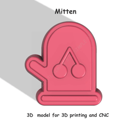 mitten stl file for vacuum forming and 3d printing 3