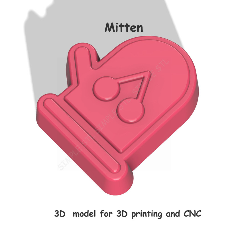 Mitten Stl FILE For Vacuum Forming And 3D Printing 3 1