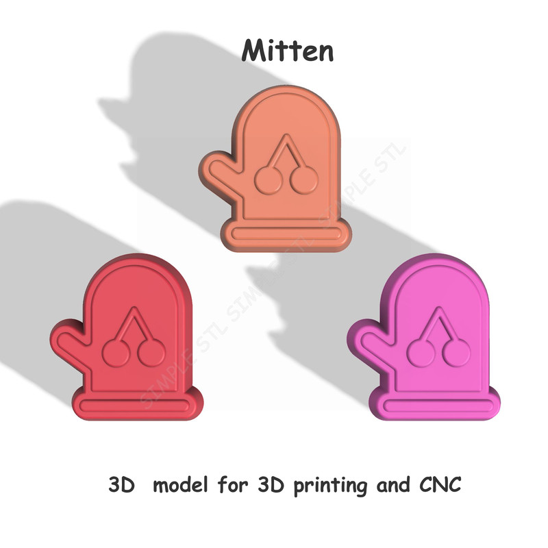 Mitten Stl FILE For Vacuum Forming And 3D Printing 3 2