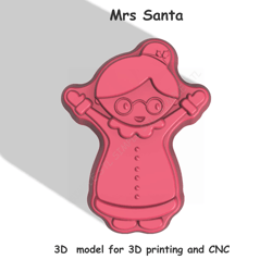 mrs santa stl file for vacuum forming and 3d printing