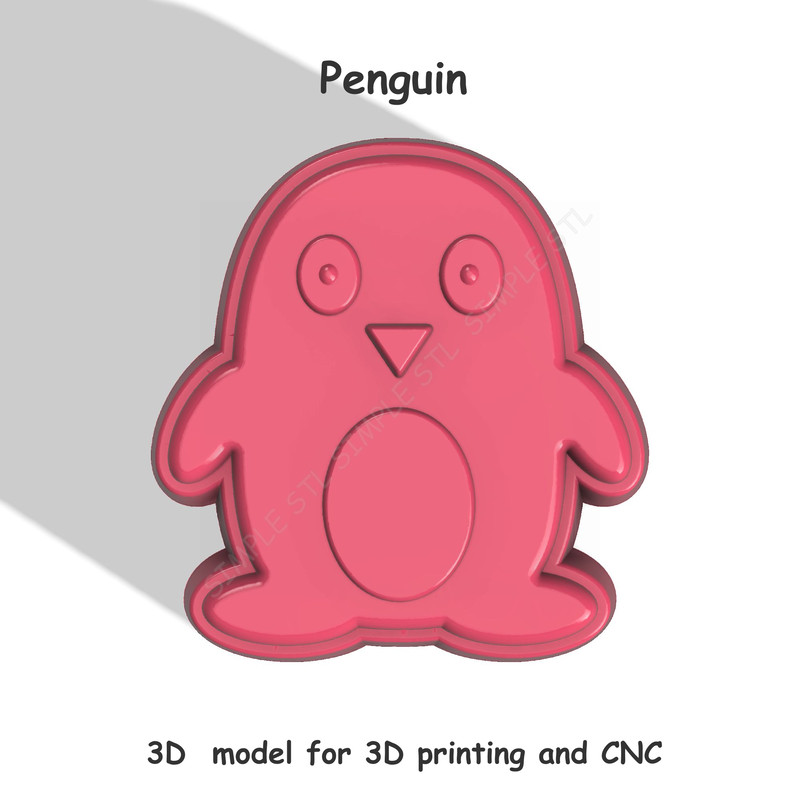 Penguin Stl FILE For Vacuum Forming And 3D Printing 1 0