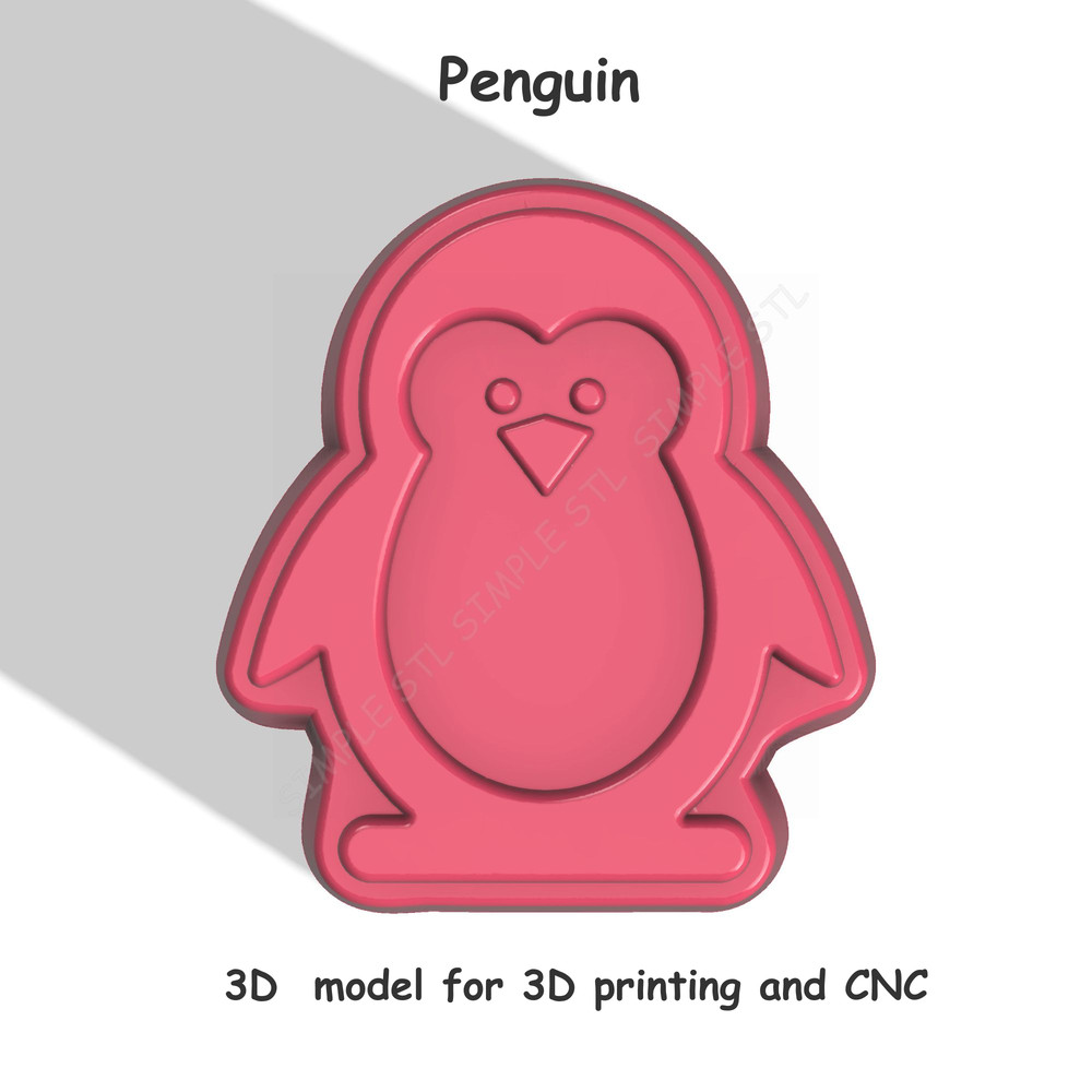 Penguin Stl FILE For Vacuum Forming And 3D Printing 2 0