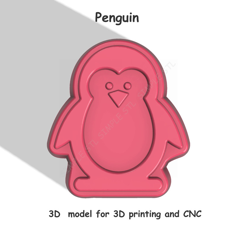 Penguin Stl FILE For Vacuum Forming And 3D Printing 2 0